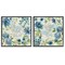 Stupell Industries Trust Be Still Blue Hydrangea 2 pc Framed Giclee Wall Art Set Design by Nan